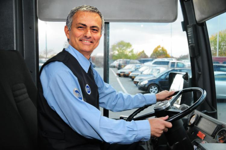 Image result for mourinho bus